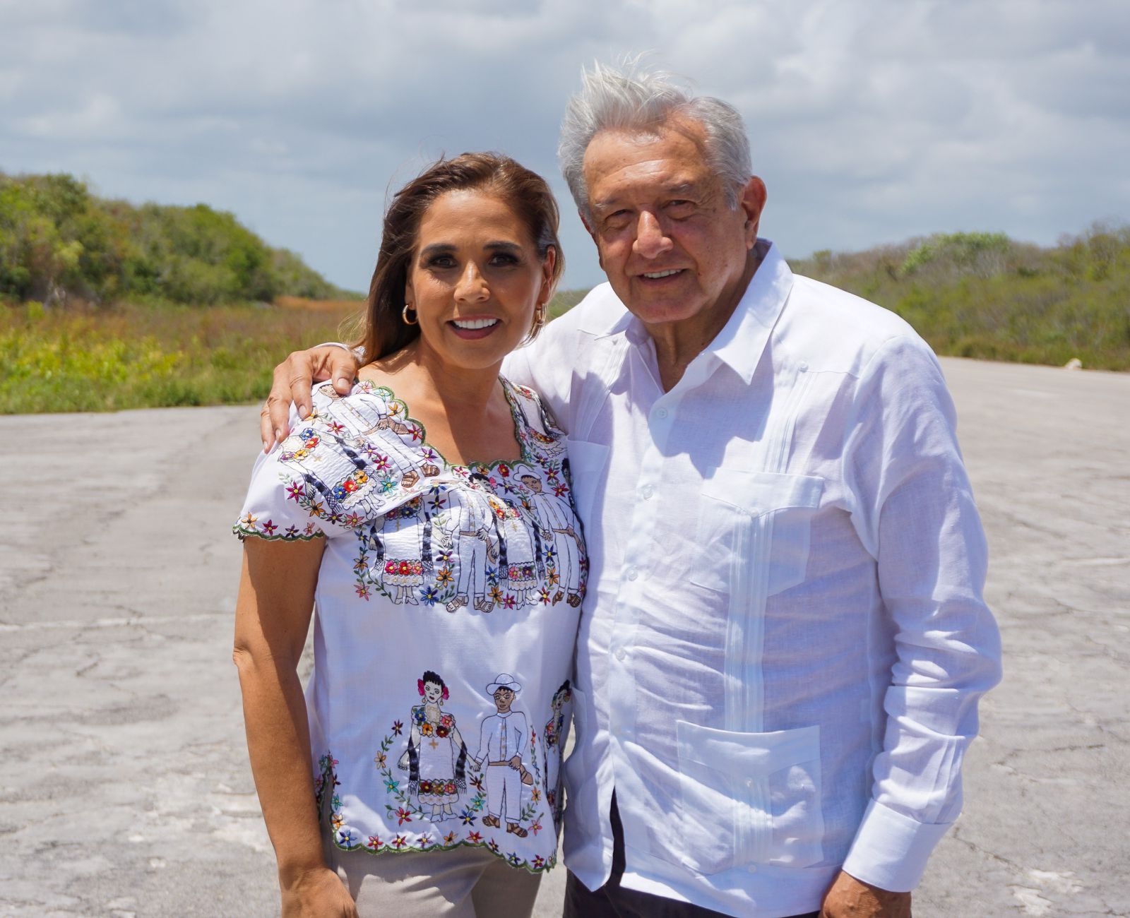 Mara Lezama destaca avances del salvamento arqueológico con el Presidente