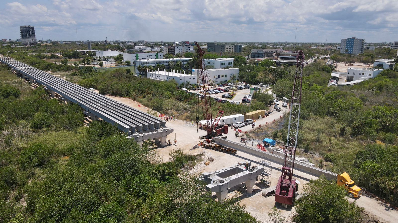 La transformación de Cancún está en marcha con la construcción del puente vehicular Nichupté